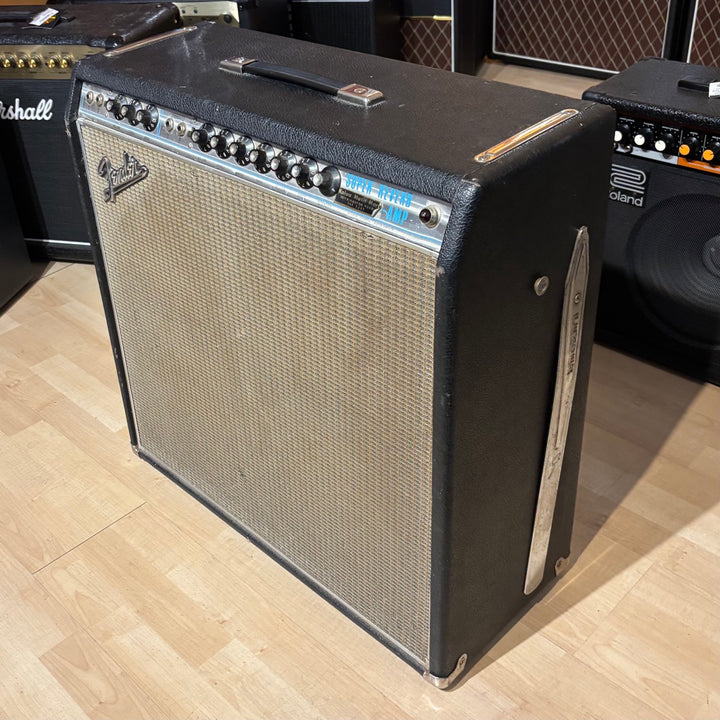 VINTAGE Fender - Drip Edge Super Reverb Silver Face w/ Foot Switch (1969) - USED