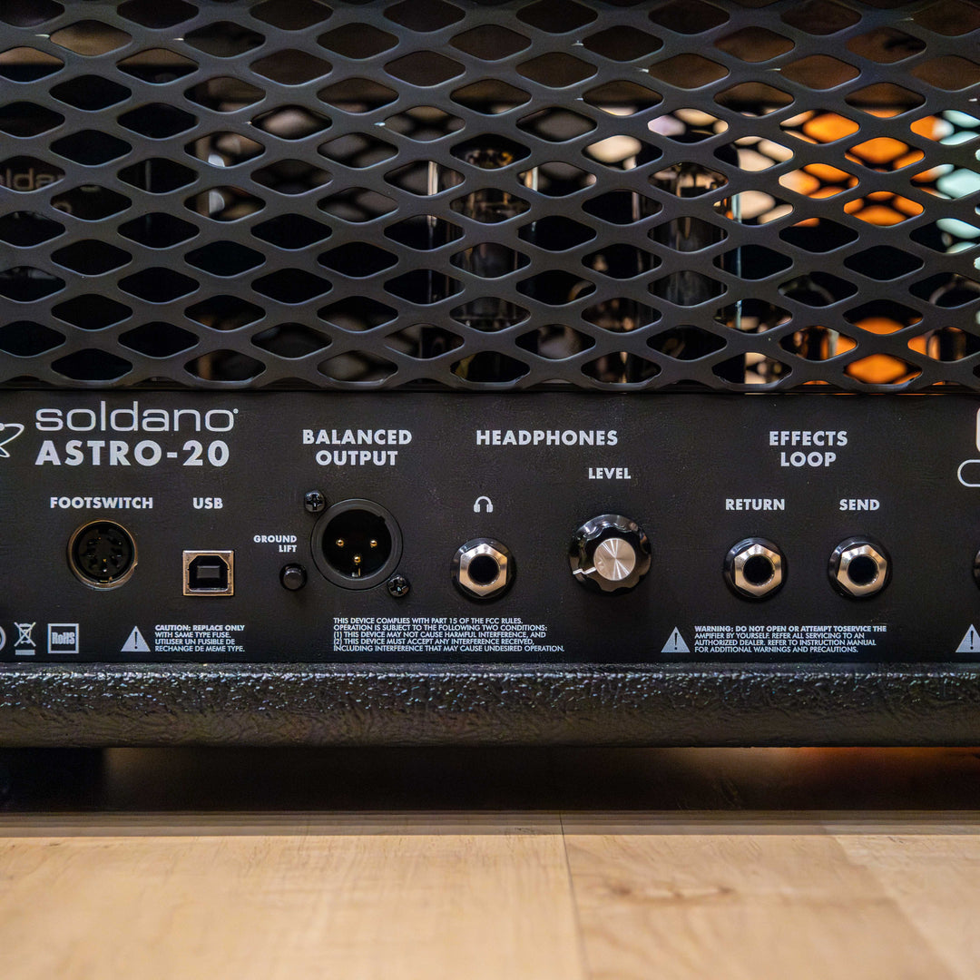 Soldano - Astro 20 - 20 Watt Tube GTR Head w/ Foot Switch, Box, Warranty Card & User Guide - NOS - MINT - USED