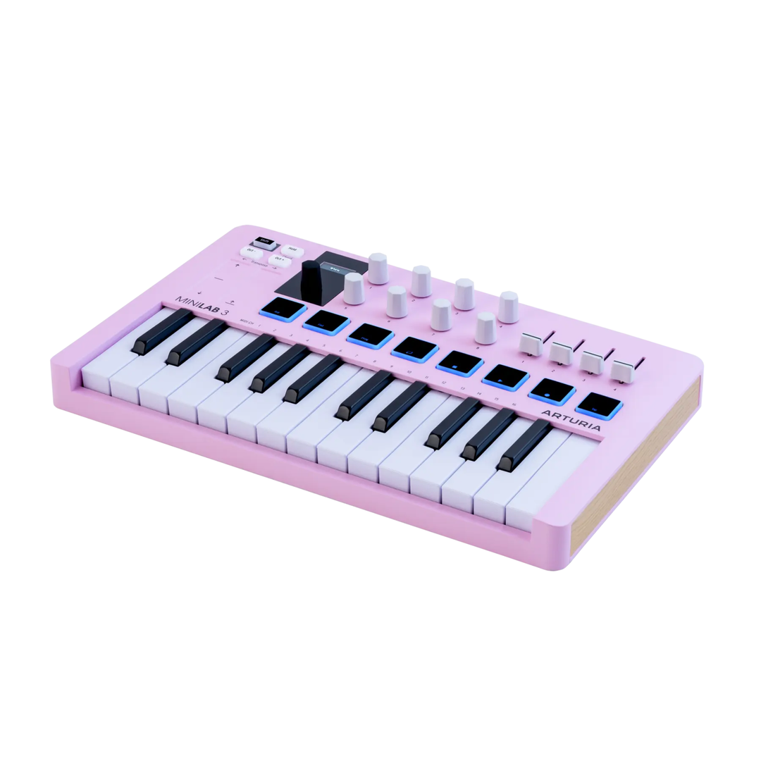 Arturia MINILAB3RQ LTD 25-Key MIDI Controller w/Software (Rose Quartz)