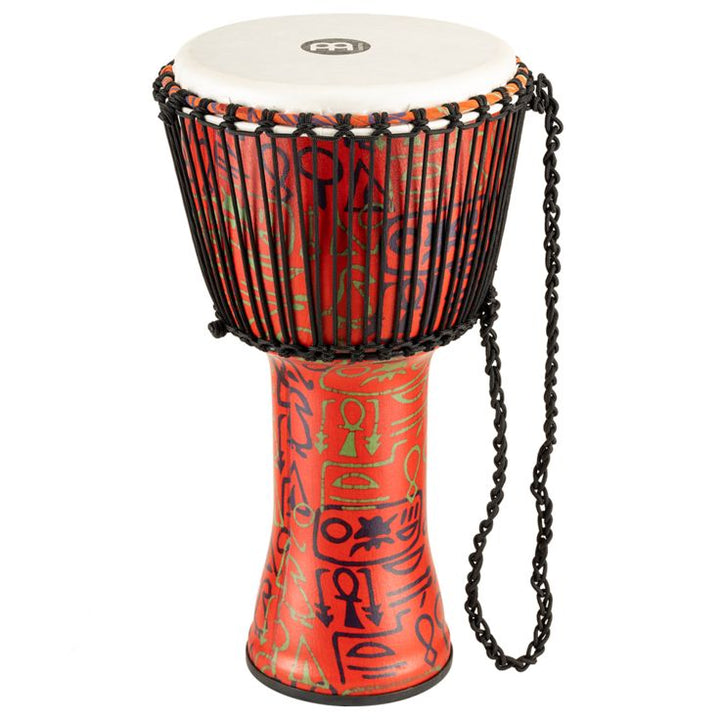 Meinl Percussion 12" Rope Tuned Travel Series Djembe Synthetic Head (Patented) Pharaoh's Script