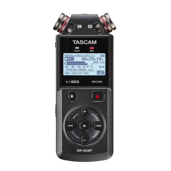 Tascam DR-05XP 2-Channel 32-Bit Float Portable Handheld Recorder With USB-C Interface
