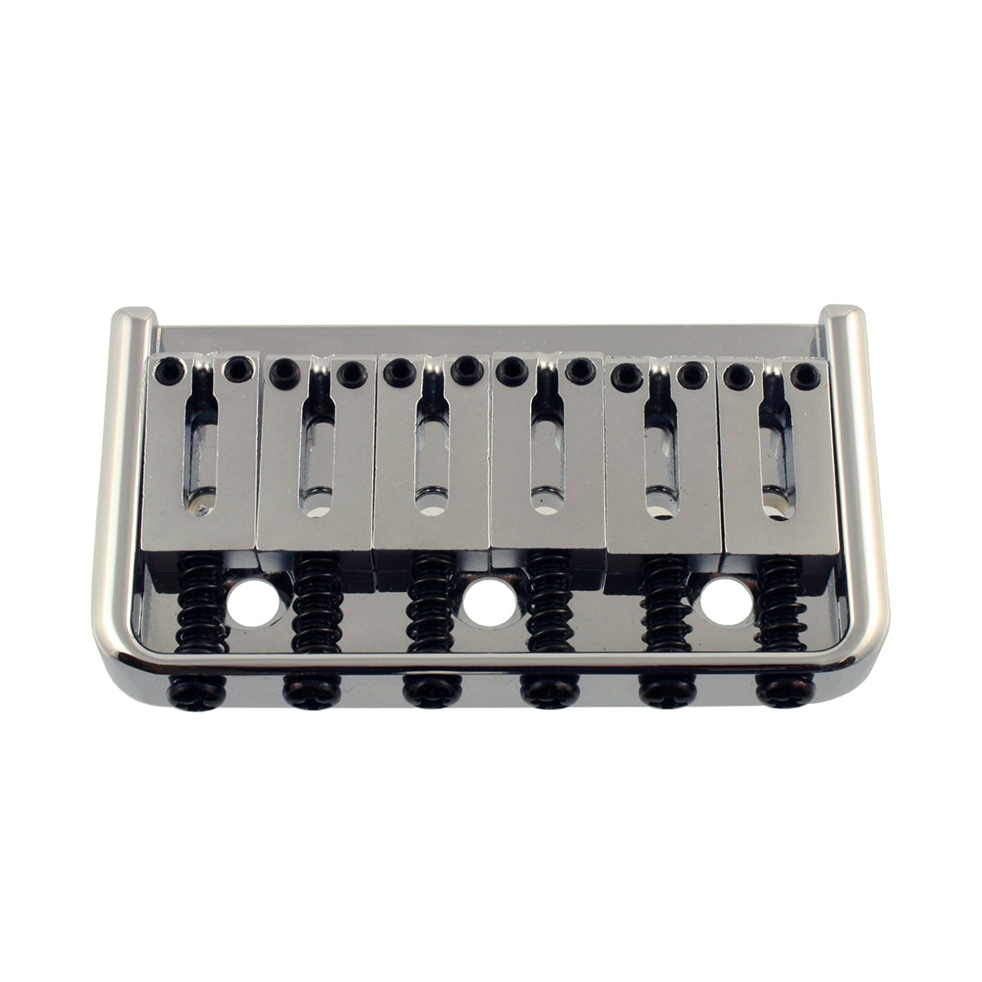 Allparts SB-5107 Non-Tremolo Bridge with Steel Saddles Chrome