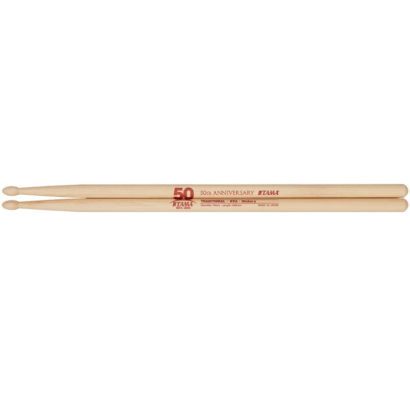 Tama 50th Anniversary Limited Edition Hickory Drumsticks (5A)