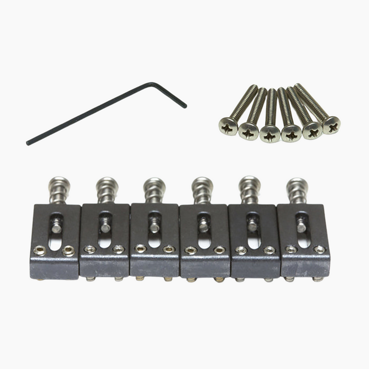 Allparts AP-2418-000 - Graphtech String Saver Saddle Strat & Tele Style 2 1/16" Spaced (6 Pcs) (Graphtech PN PS-8000-00)