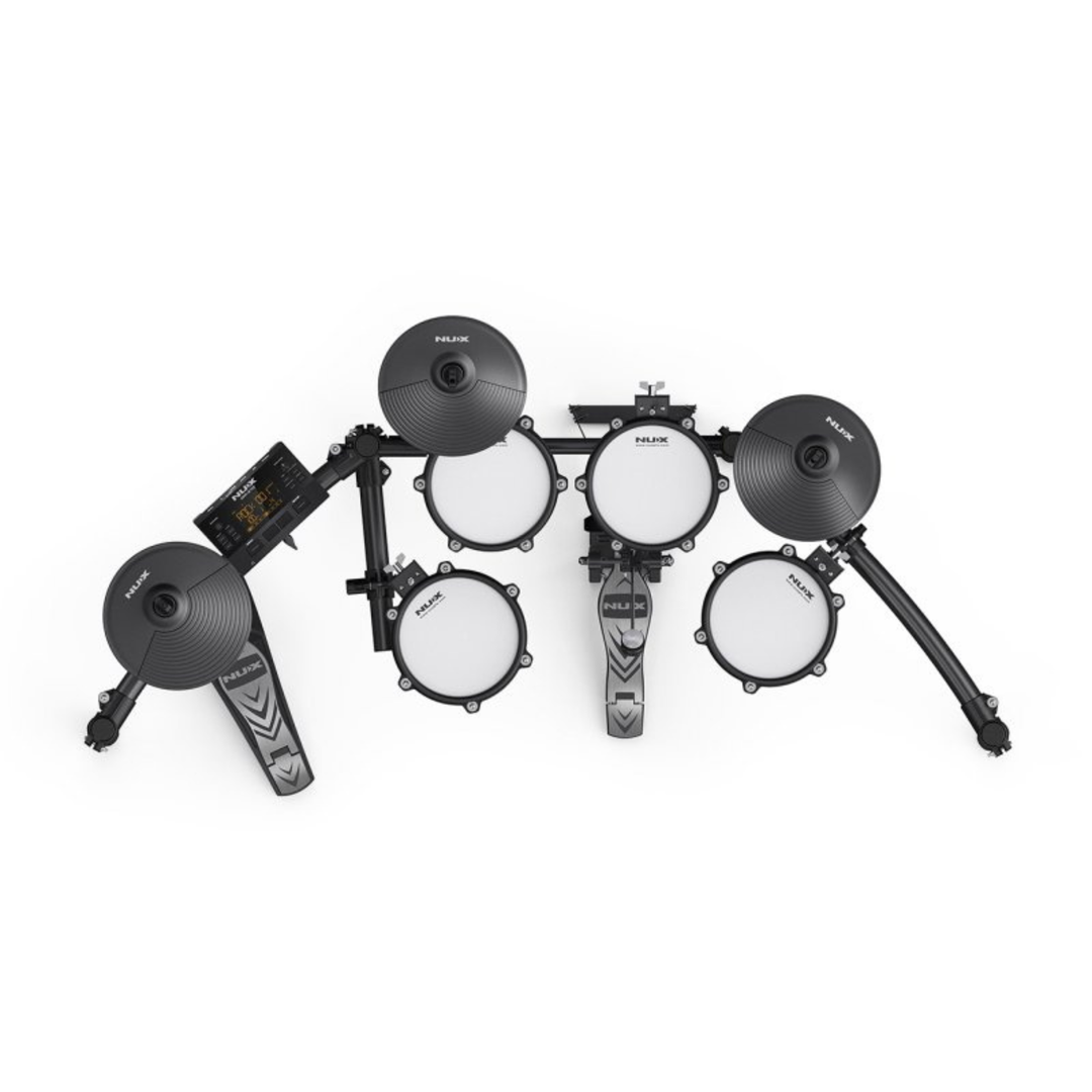 Nux DM-210K All Mesh Head Digital Drum Kit with Motorcycle Style Drum Throne