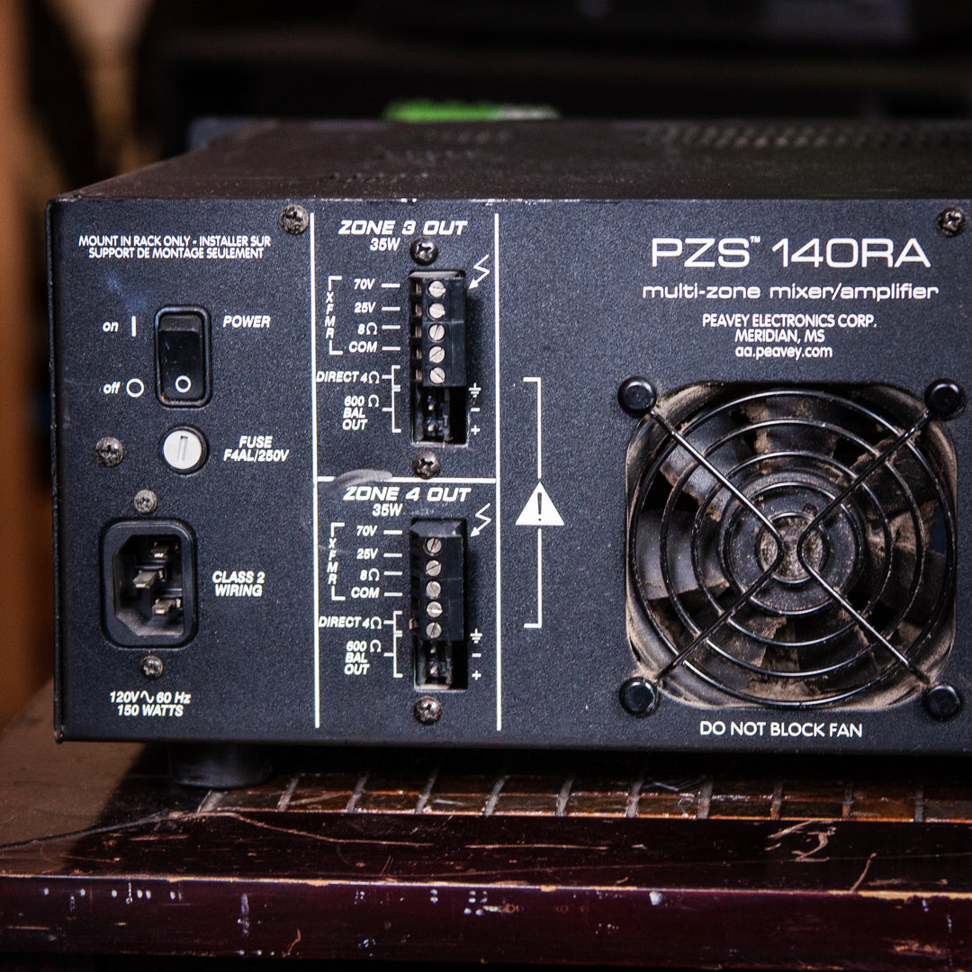 Peavey PZS 140RA Multi-zone Mixer / Amplifier (Used)