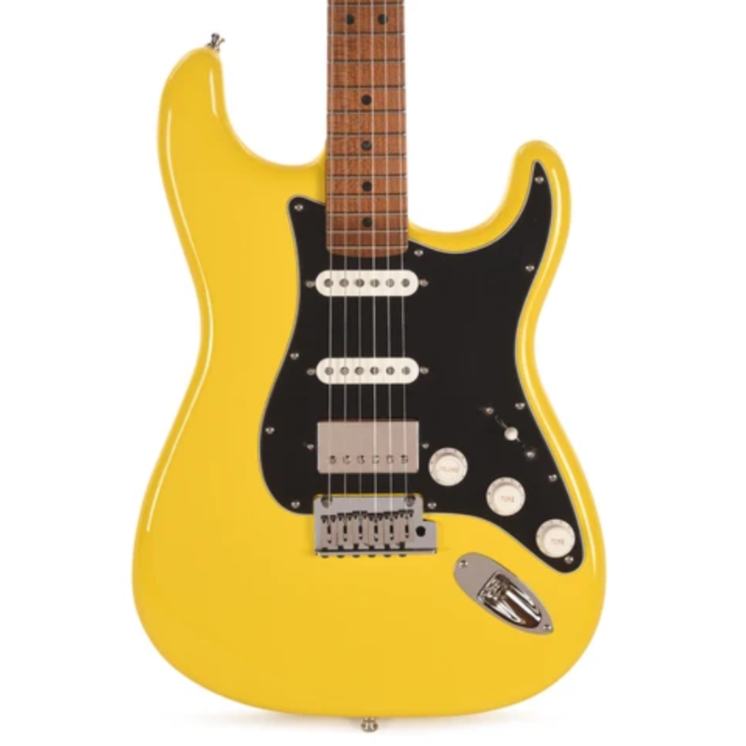 Fender Dealer Exclusive American Ultra II Stratocaster HSS Roasted Maple Fingerboard Electric Guitar (Graffiti Yellow)