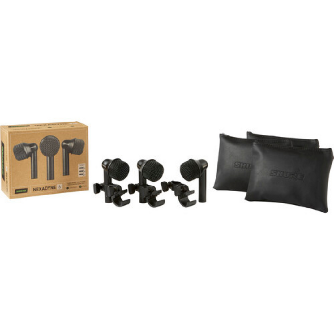 Shure NXN6-3PK Nexadyne 6 Supercardioid Dynamic Tom/Snare Microphone - 3-Pack