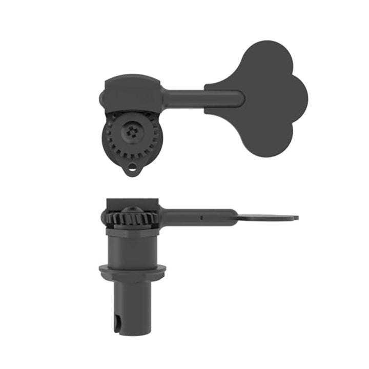 Allparts TK-7757 Single Clover Leaf Hipshot Ultralite Bass Key Black