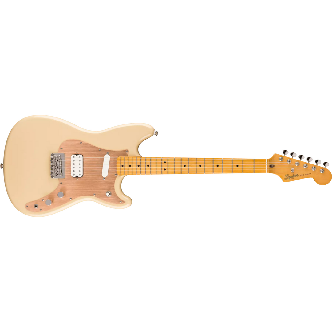 Squier Classic Vibe Duo-Sonic HS, Maple Fingerboard, Gold Anodized Pickguard (Desert Sand)  0374096589