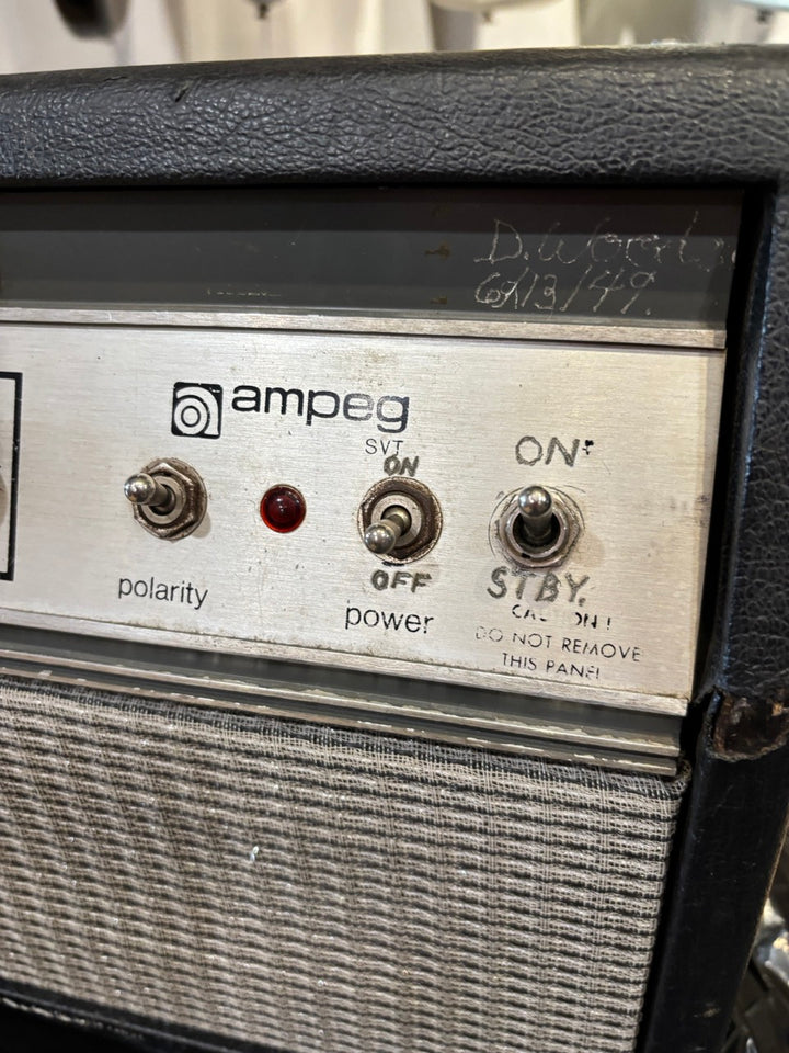 Vintage Ampeg - SVT 300 Watt Tube Bass Guitar Head ( Magnavox Era Blackline - 1973 ) - USED