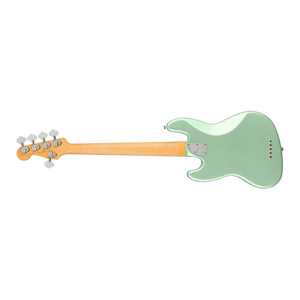 Fender American Professional II Jazz Bass V Maple Fingerboard Electric Bass Guitar - Mystic Surf Green