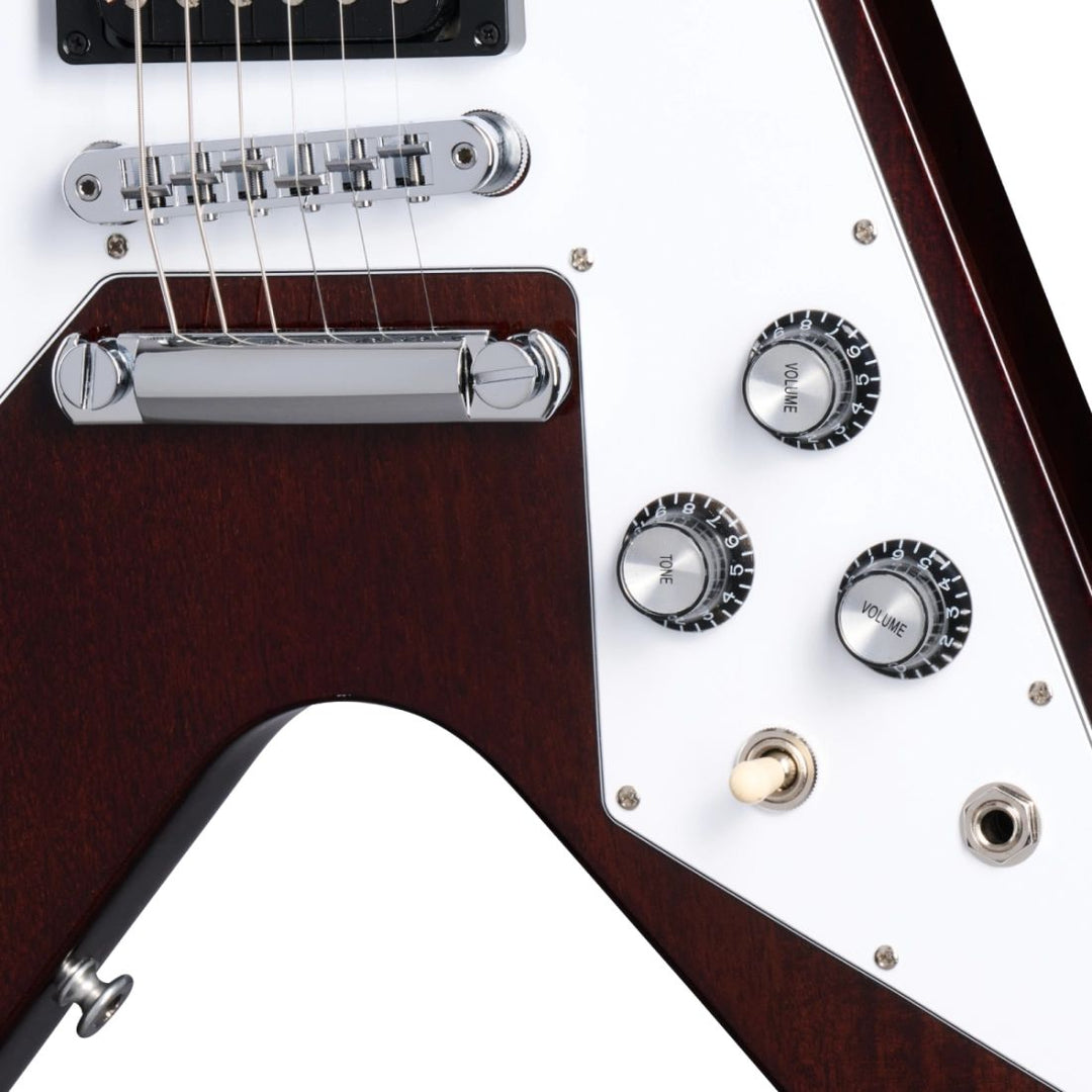 Gibson 70s Flying V Electric Guitar with Case - Dark Walnut