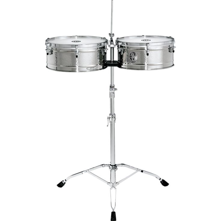 Meinl Percussion 14" & 15" Artist Series Timbales Luis Conte Stainless steel