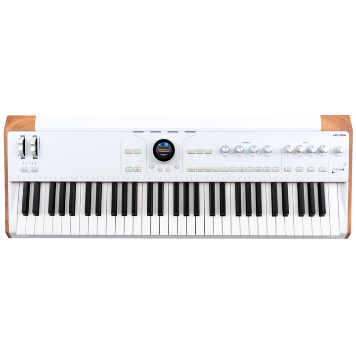Arturia Astrolab 61 key semi-weighted stage keyboard with aftertouch - White