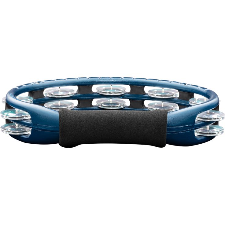 Meinl Percussion Traditional Hand Held ABS Tambourine Dual row Blue Aluminum jingles
