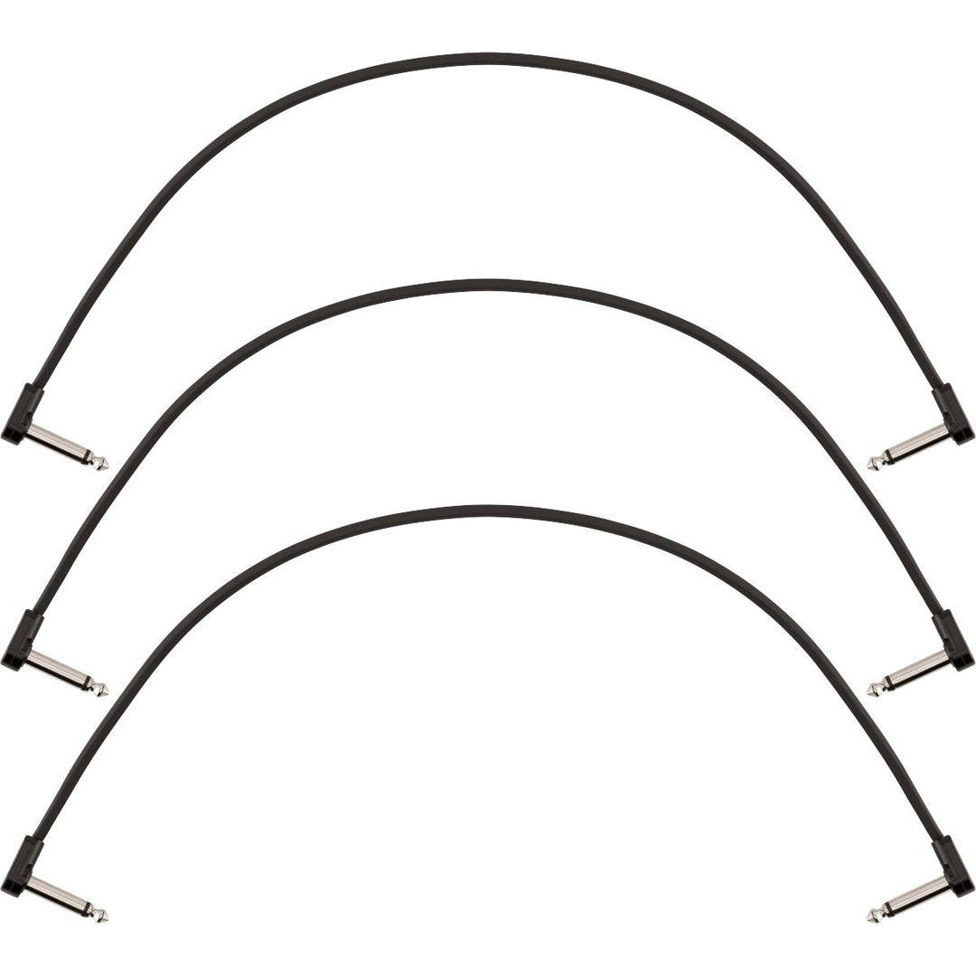 Fender Blockchain 16" Patch Cable, 3-pack, Angle/Angle