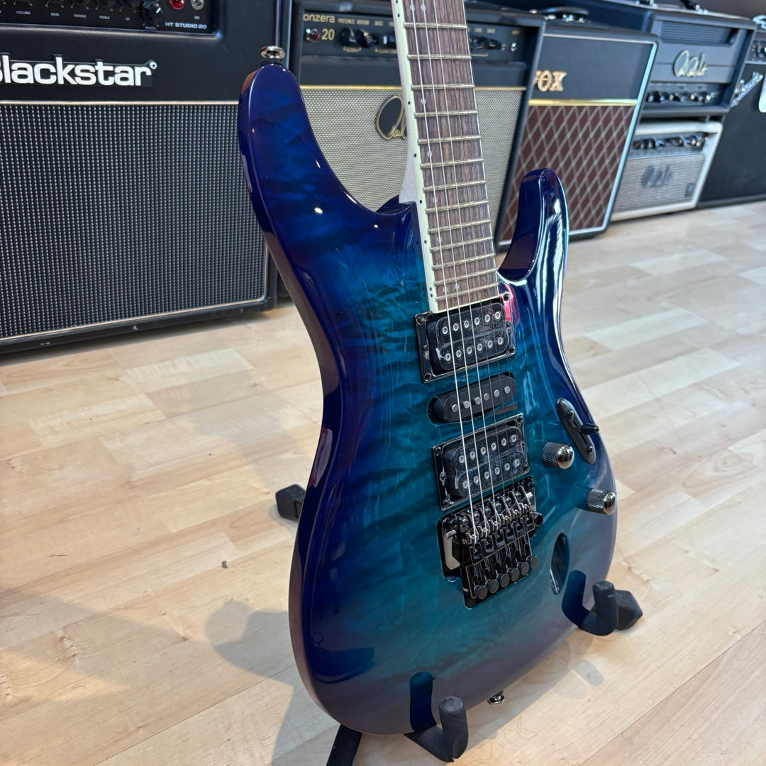 Ibanez - S Standard (Sapphire Blue) S670QMSPB (Factory Demo) "One Small Lacquer Checking Mark"