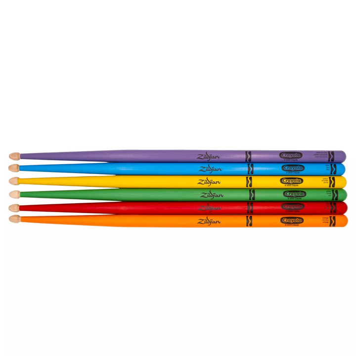 Zildjian ZKIDS Pack 6 Drumsticks + Pad - Crayola