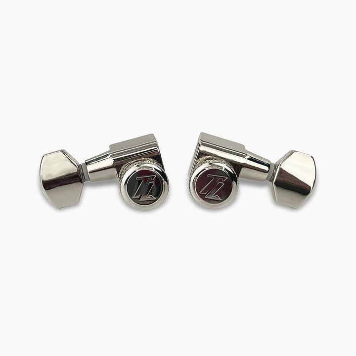 Allparts TK-7108-001 True-Lok Mid-Size Locking Tuners - 3x3, Single Pin, Nickel