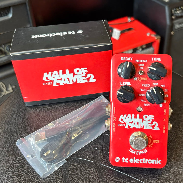 TC Electronic - Hall Of Fame 2  Stereo - Multi Level Reverb Pedal w/ Box & USB Cable - USED