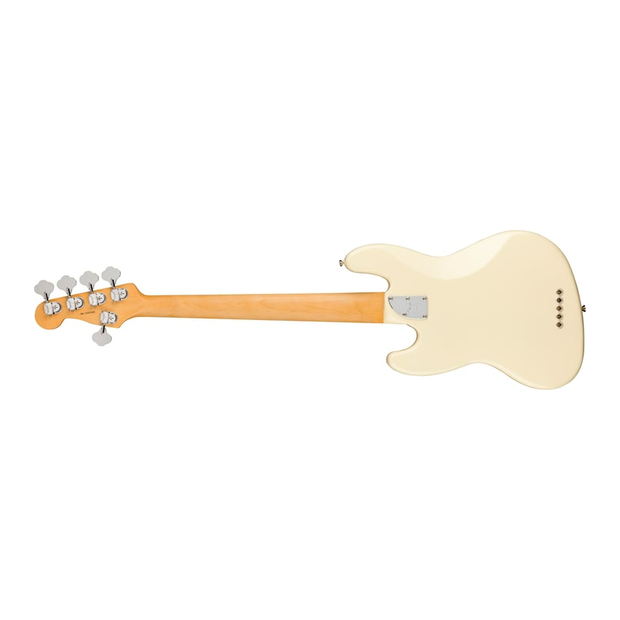 Fender American Professional II Jazz Bass V Rosewood Fingerboard Electric Bass Guitar - Olympic White