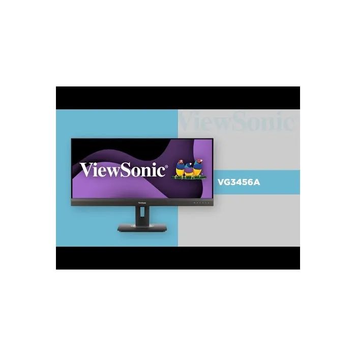 Viewsonic VG3456A 34" Docking Monitor  WQHD 3440x1440, USB-C 100W, RJ45, Ergonomic Design