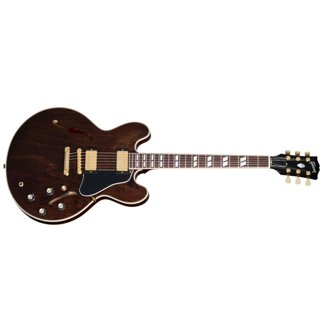 Gibson ES-345 with Gold Hardware Electric Guitar with Case - Dark Walnut