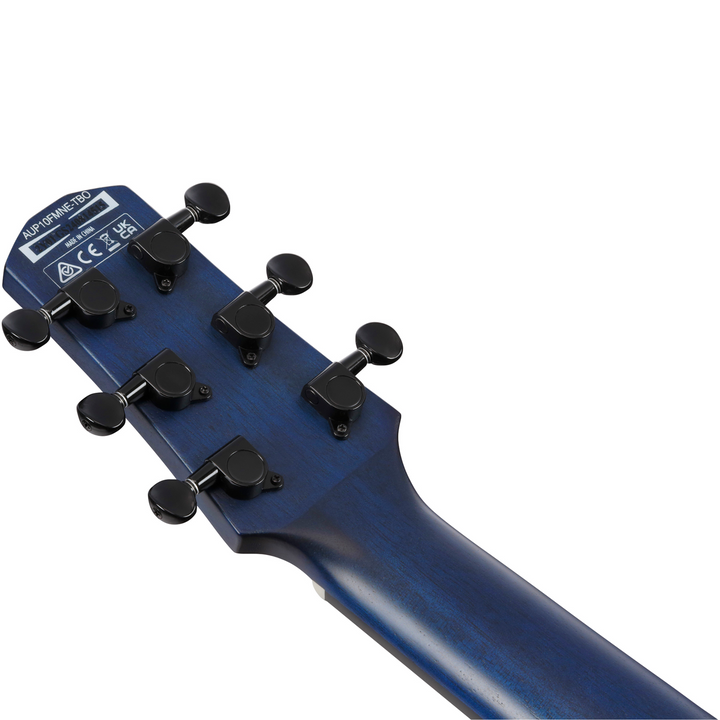 Ibanez Acoustic Guitar With Bag - Transparent Blue Sunburst Open Pore