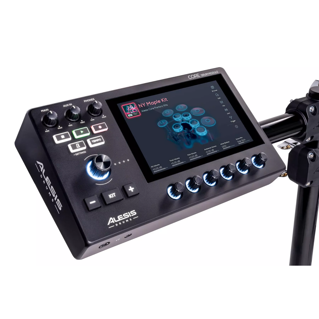 Alesis STRATACOREXUS Nine-Piece Electronic Drum Kit with 7” Touchscreen Drum Module