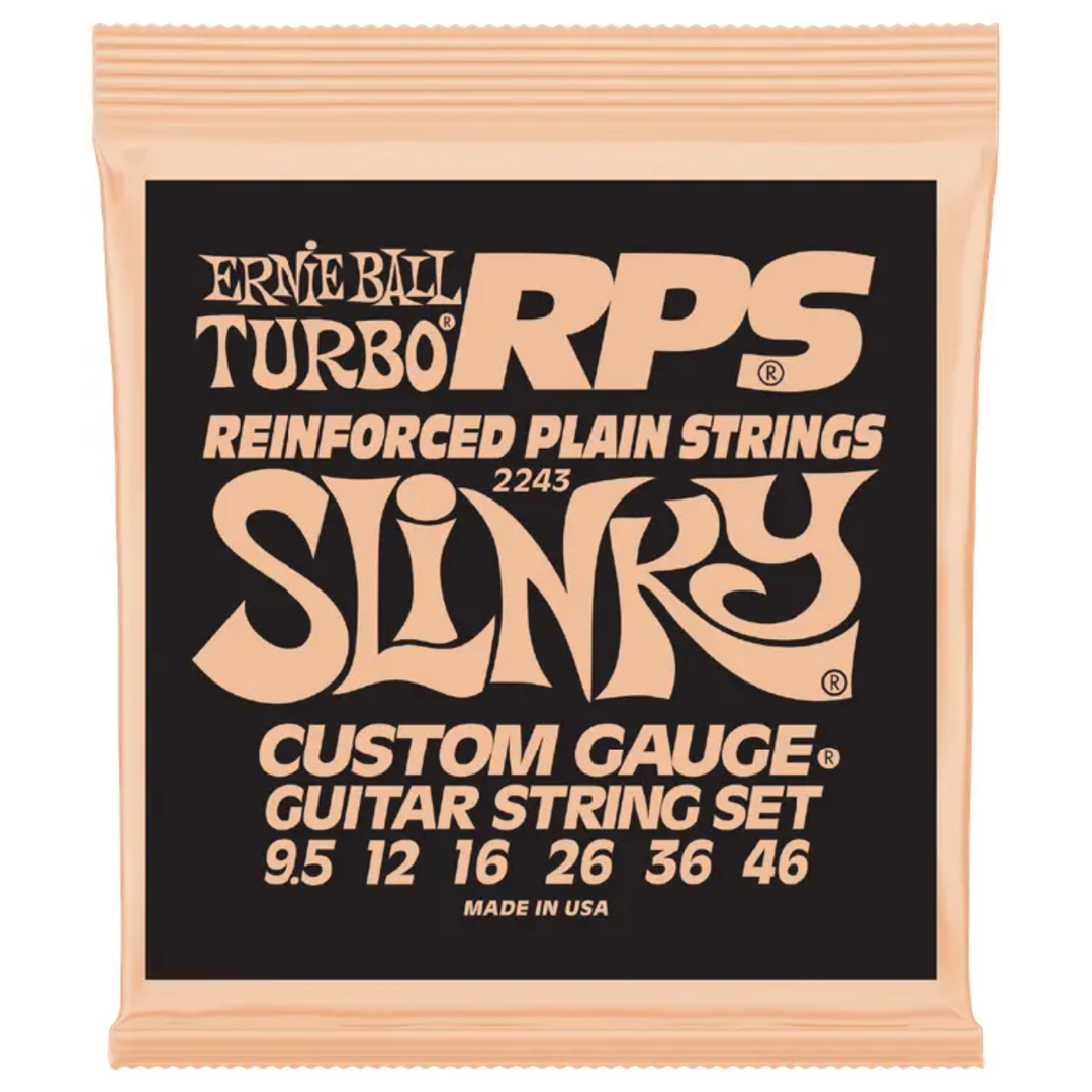 Ernie Ball 2243EB RPS Slinky Reinforced Plain Strings - Turbo Slinky (9.5-46)