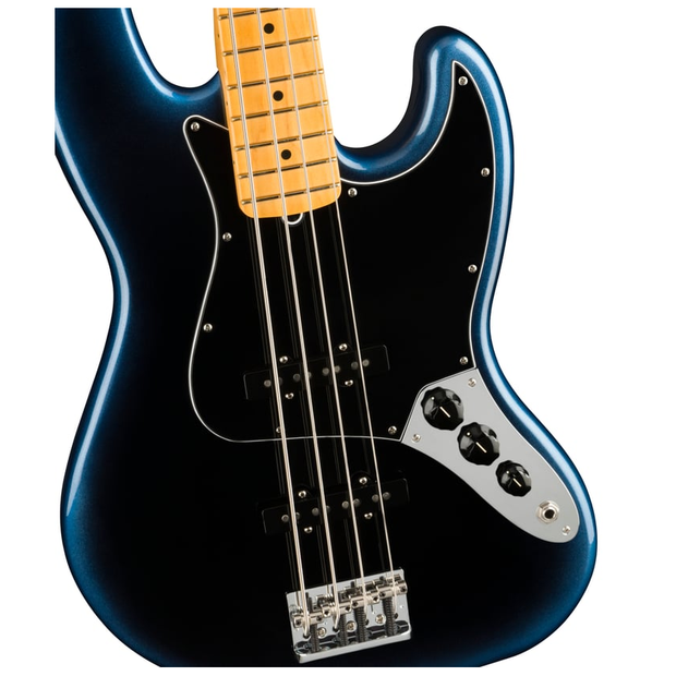 Fender American Professional II Jazz Bass Maple Fingerboard Electric Bass Guitar - Dark Night