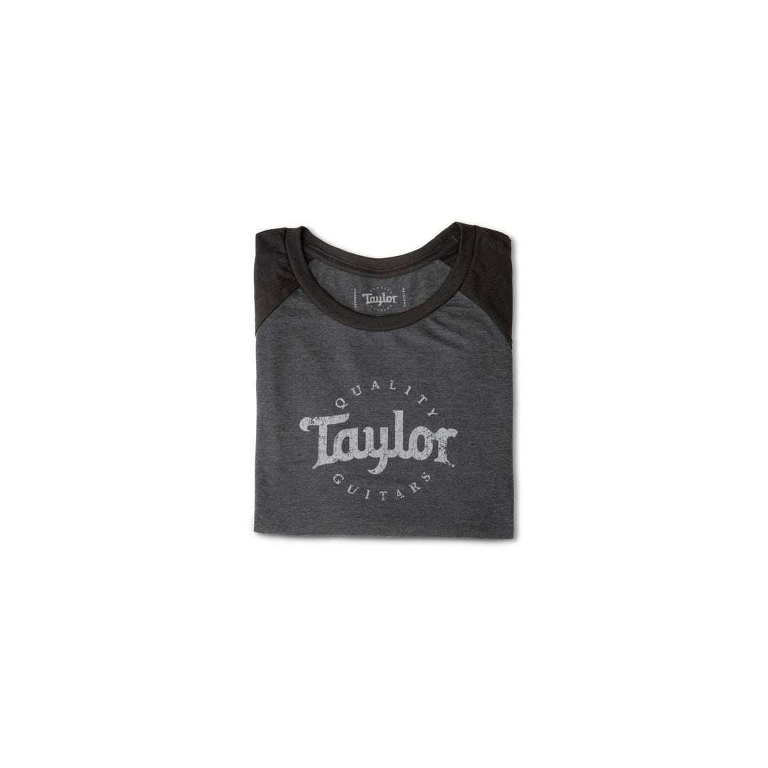 Taylor Ladies Baseball T,Black/Black Frost-M