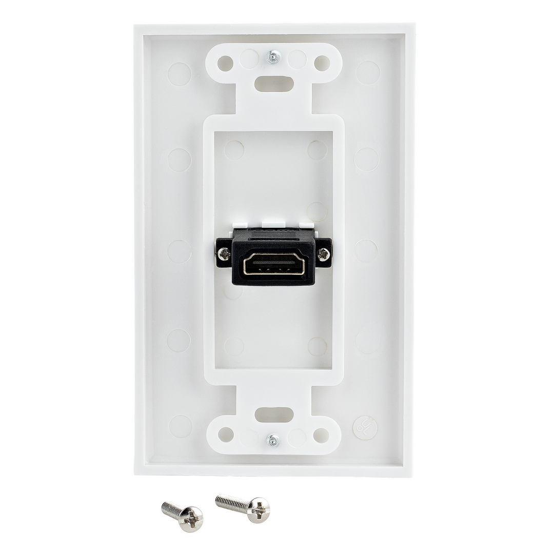 Startech Single Outlet Female HDMI Wall Plate White