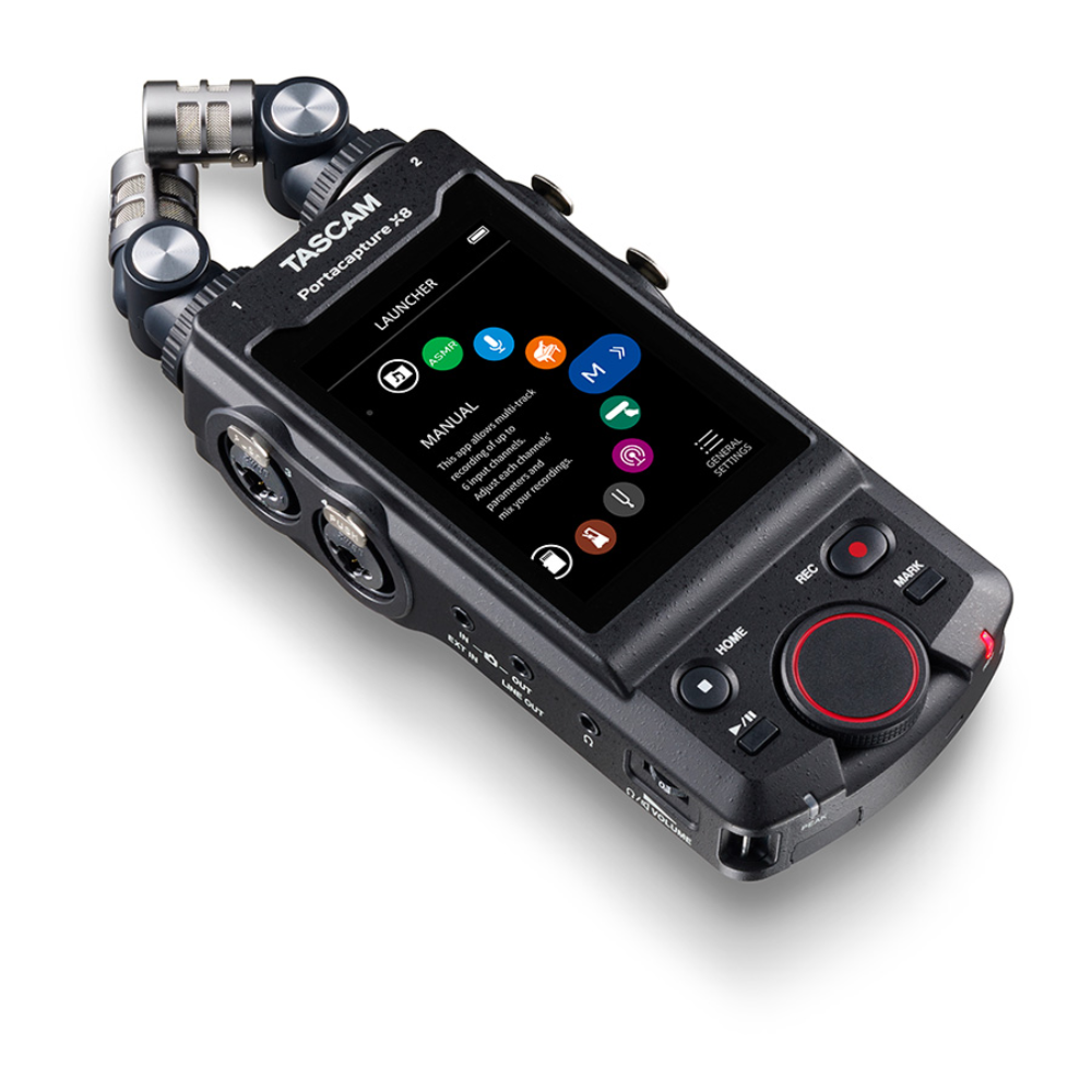 Tascam Portacapture X8 6-Input / 6-Track Handheld Adaptive Multitrack Recorder