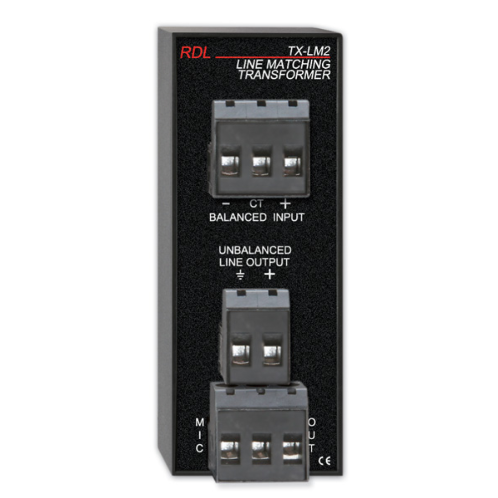 RDL TX-LM2 Line Level to Microphone Level Transformer