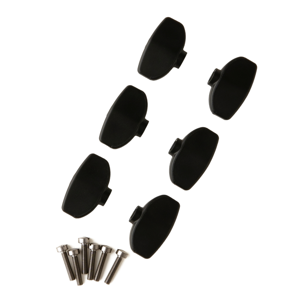 PRS Phase III Wing Tuner Buttons, Black, Set of 6