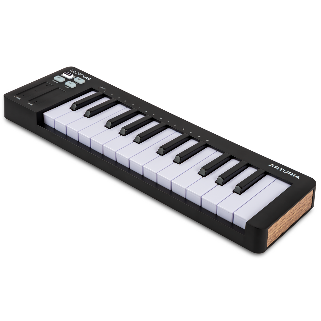 Arturia MICROLABMK3BK MICROLAB MK3 25-Key Microlab MK3  Universal MIDI Controller  - Black