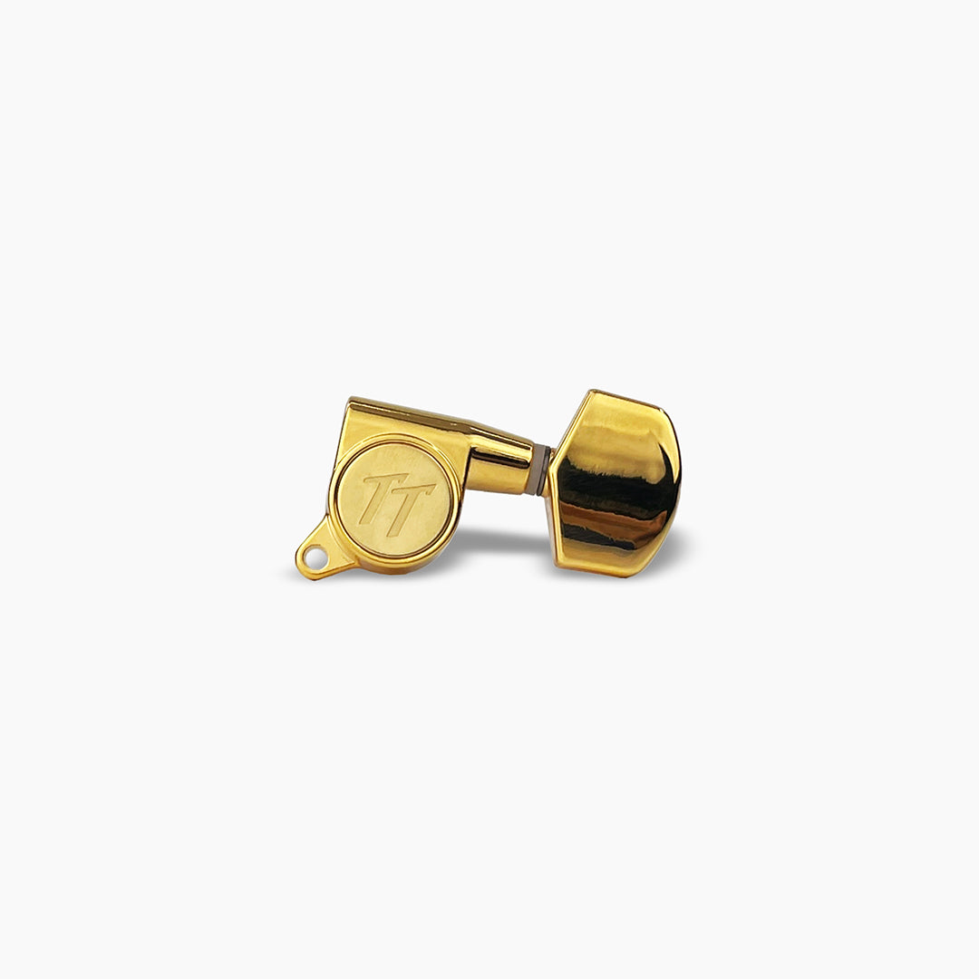 Allparts TK-7114-002 True Tune Mid Size Tuners, 3x3, Gold