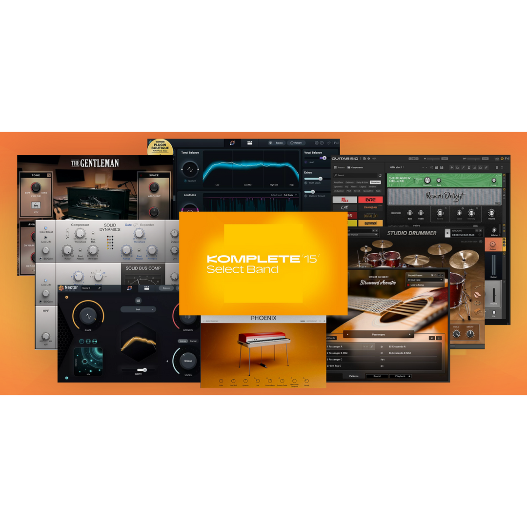 Native Instruments Komplete 15 Select Band DL Virtual Instruments and Effects - Band Collection