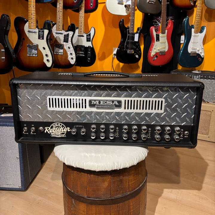 Mesa Boogie - Dual Rectifier SOLO-  100 Watt - 3 Channel Tube Head (Diamond Plate) - USED
