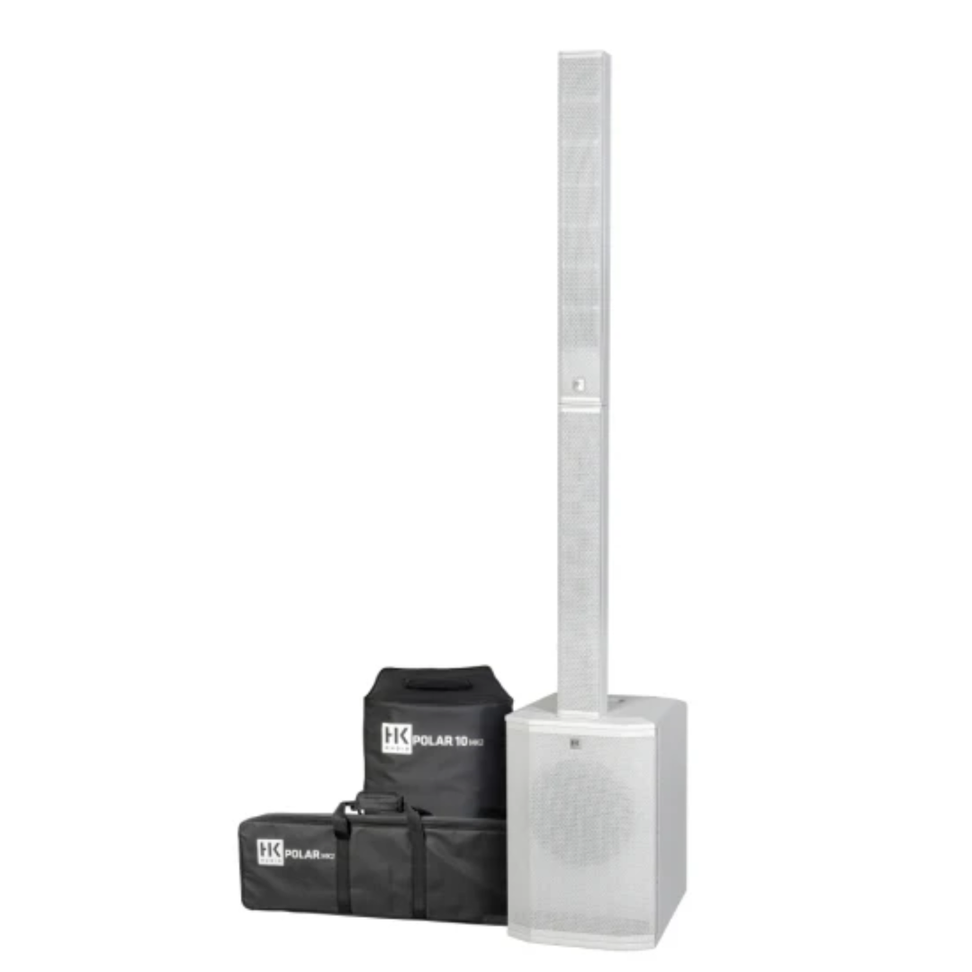 HK Audio HK-POLAR-10-MKII-WHT 2000W Active Column Loudspeaker System (White)