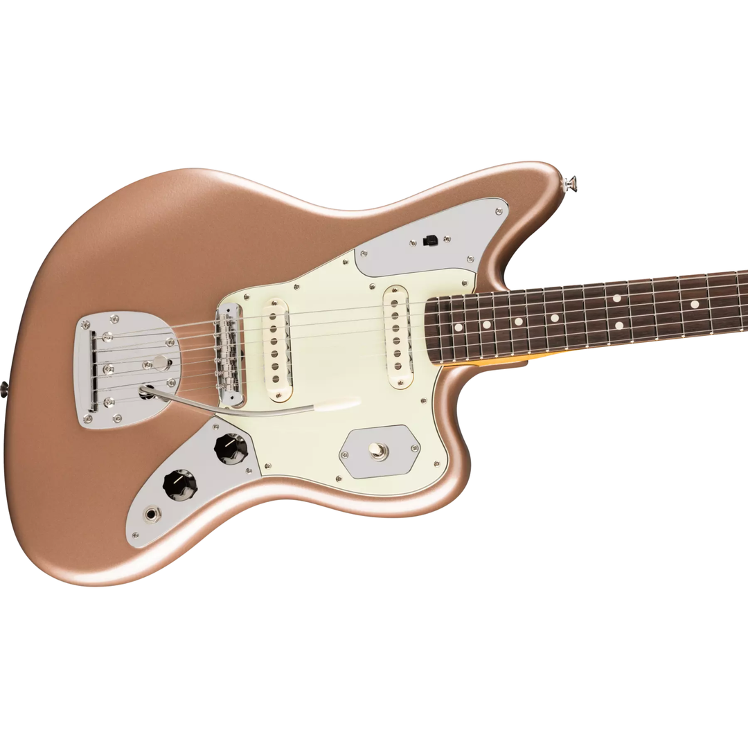 Fender American Professional Classic Jaguar® -  Rosewood Fingerboard -  Faded Firemist Gold