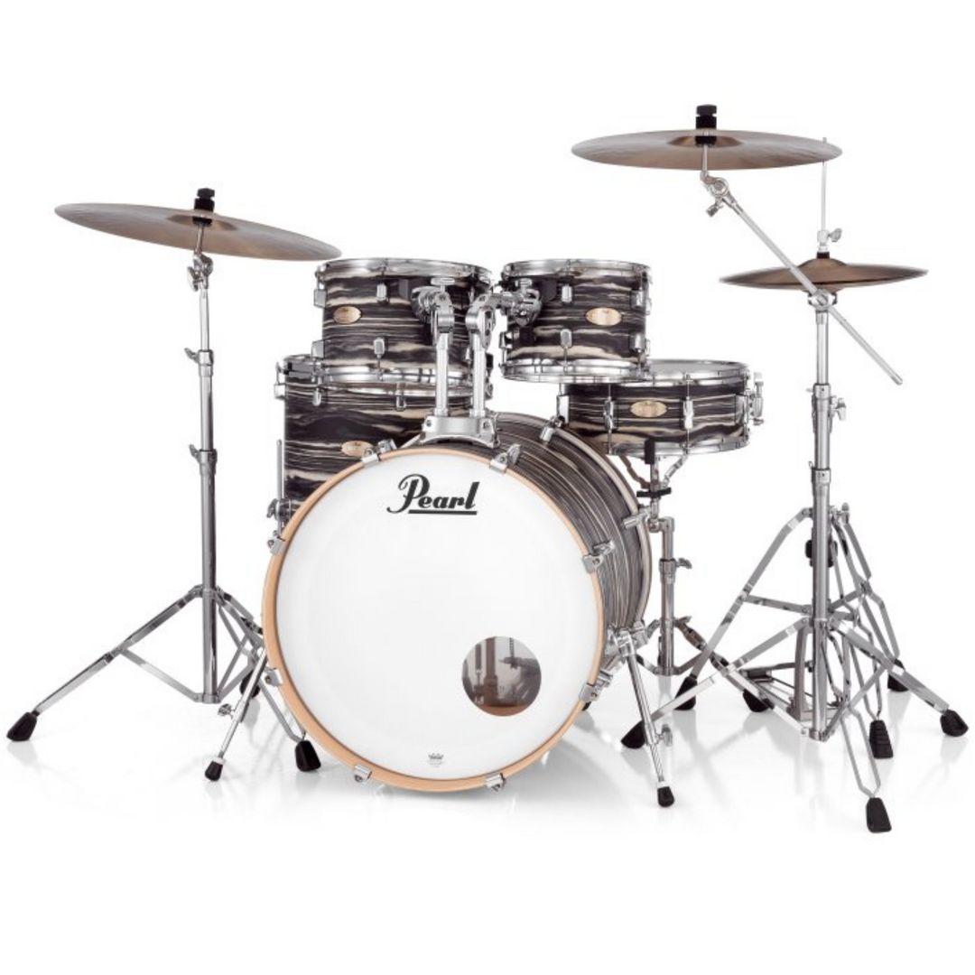 Pearl DMPA925SPC875 Decade Maple Artisan 5-Piece Drum Shell Pack With 22" Bass Drum - Black Satin Marble