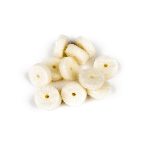 Fender Strap Button Felt Washers - White