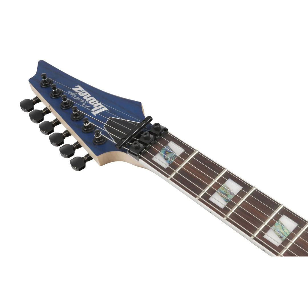Ibanez RG653DXTDF RG Prestige Electric Guitar (Transparent Deep Blue Flat)