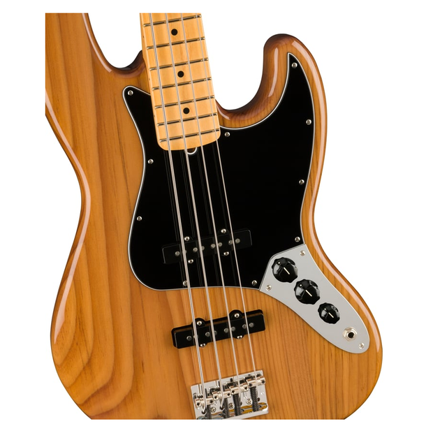 Fender American Professional II Jazz Bass Maple Fingerboard Electric Bass Guitar - Roasted Pine