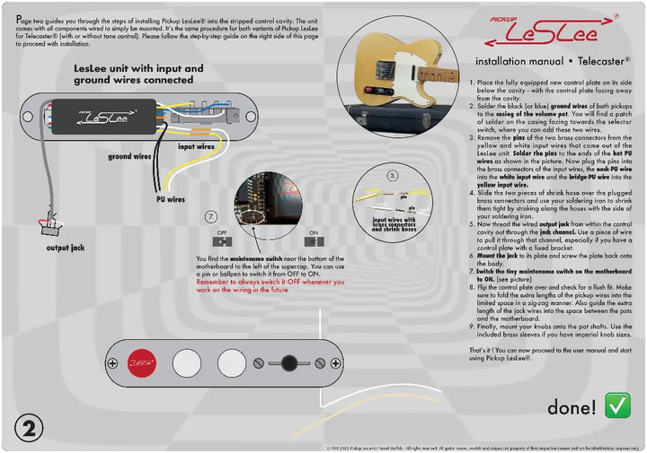 Allparts EP-0988-000 Pickup Leslee for Telecaster