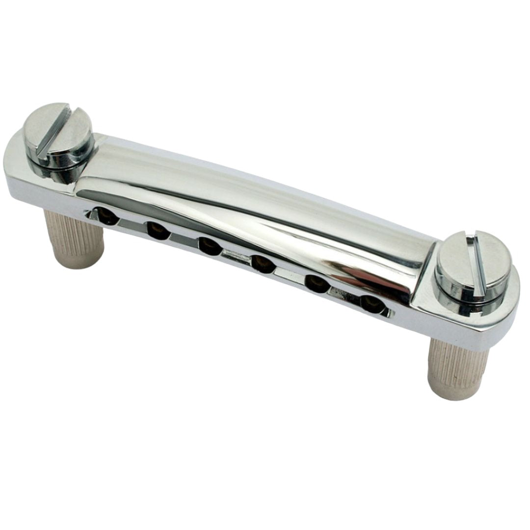 Allparts TP-3900-010 Goldo Stop Tailpiece with Metric Studs and Anchors - Chrome