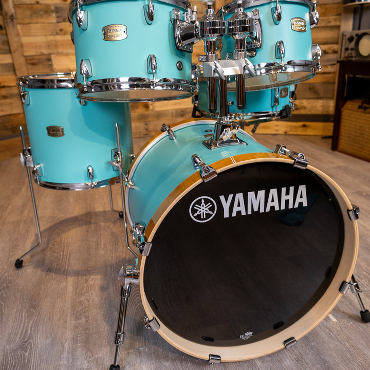 Yamaha SBX0F56-  Stage Custom Birch 5-Piece Shell Pack w/ hardware (10x7, 12x8, 14x13ft, 14x5.5, 20x17,  HW680W) - MSG Matte Surf Green